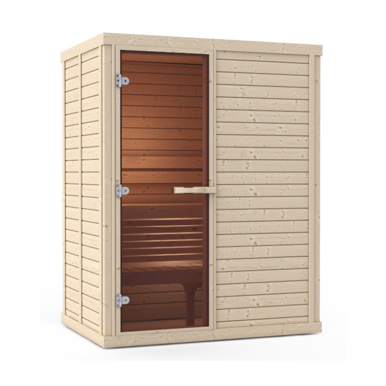 2 PERSON 1115LS eta Sept NORDIC SPRUCE LEFT DOOR SAUNA SAWO TRADITIONAL
