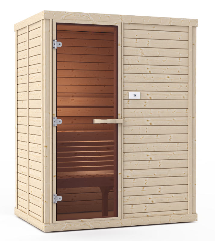 2 PERSON 1115LS LEFT SPRUCE ETA August STRAIGHT BENCHING SAWO Sauna