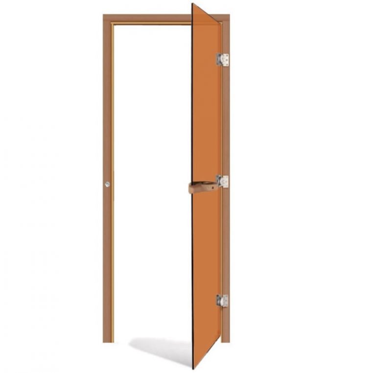 SAUNA CEDAR DOOR CLEAR GLASS WINDOW 4 SIDED FRAME Sauna People