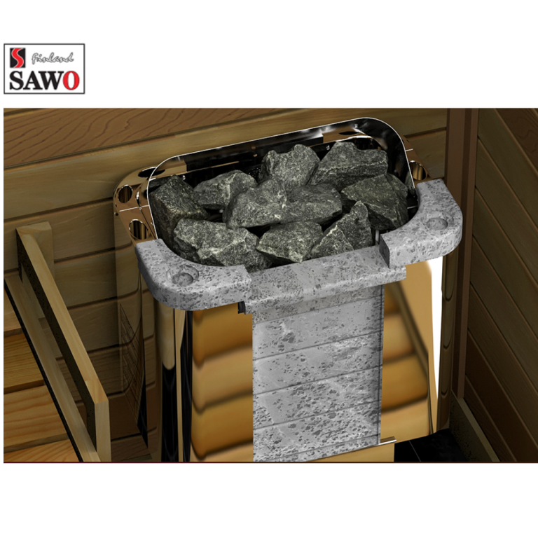 6kW CUMULUS STONE FRONT BASE CONTROLS FINNISH SOAPSTONE PREMIUM SAWO
