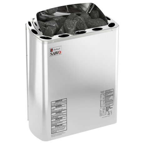 3.6kW MINI PREMIUM STAINLESS STEEL SAUNA HEATER requires digital controls MN SAWO HEATER