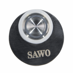ON DEMAND BUTTON - STAINLESS STEEL for STEAM ROOMS and STEAM SHOWERS SAWO STP-BTN-2.0