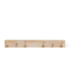 WOODEN SAUNA TOWEL HOOK PINE 4 PEG SAWO