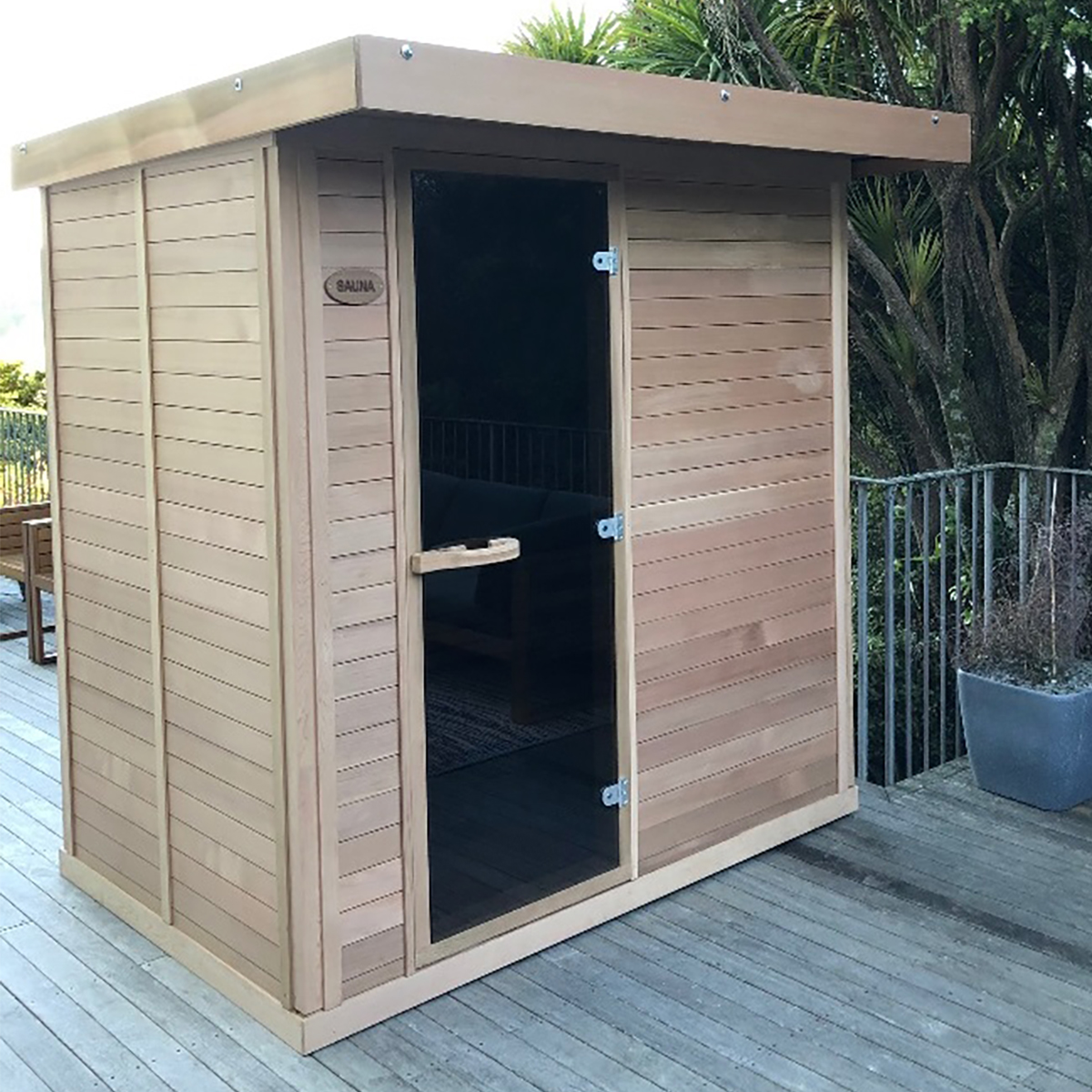 4 person SAWO Sauna by Sauna People with Butynot roof